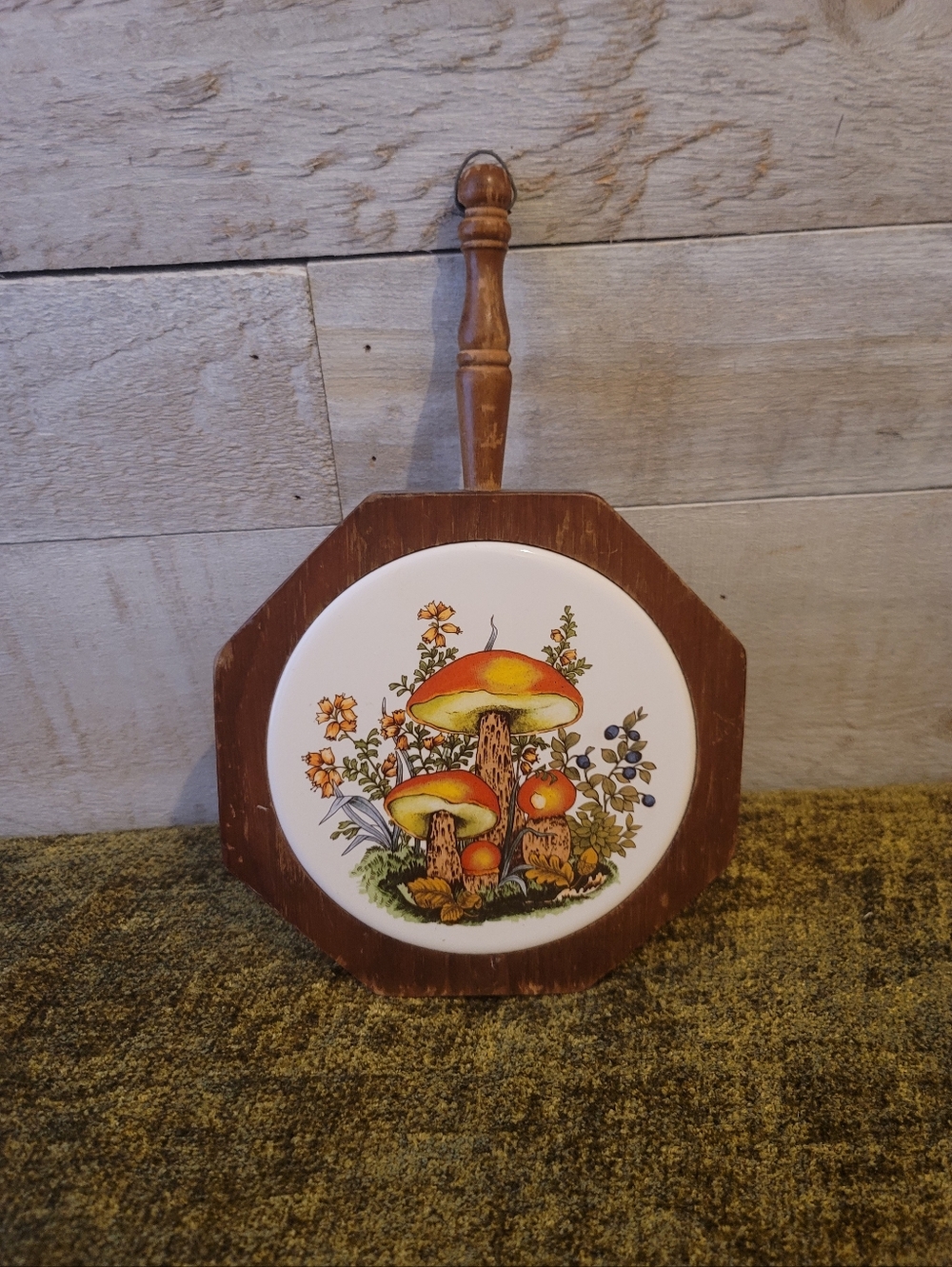 Vintage Mushroom Kitchen Tile Trivet